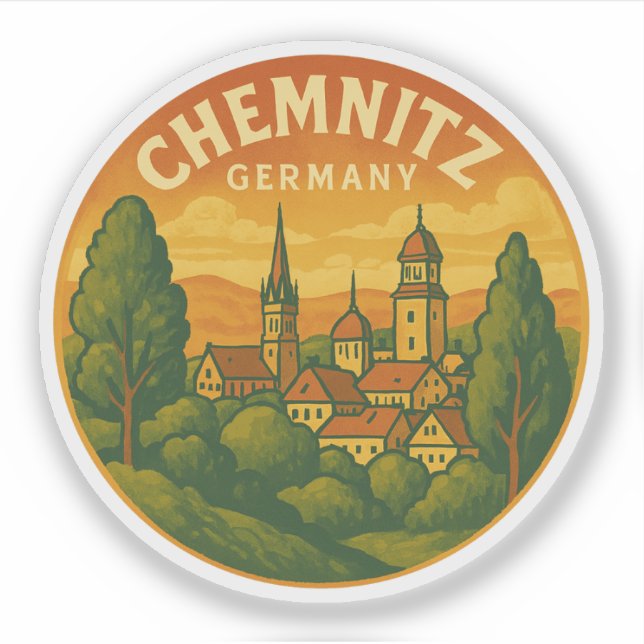 Chemnitz Germany Scenic Art (Front)