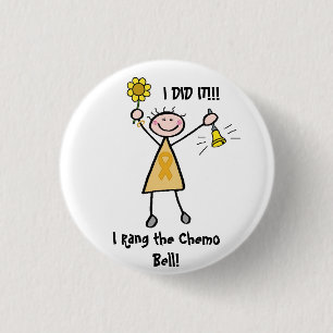 Chemo Bell - Childhood Cancer Gold Ribbon 3 Cm Round Badge