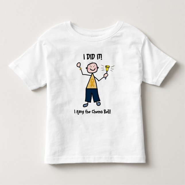Chemo Bell - Childhood Cancer Gold Ribbon Toddler T-Shirt (Front)