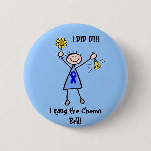 Chemo Bell - Colon Cancer Woman 6 Cm Round Badge