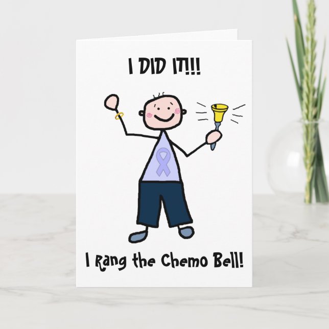 Chemo Bell - General Cancer Male Card (Front)