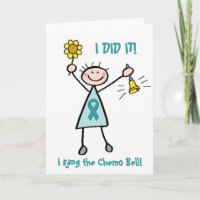 Chemo Bell - Ovarian Cancer Teal Ribbon
