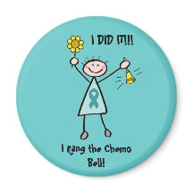 Chemo Bell - Uterine Cancer Teal Ribbon