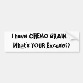 Chemo Brain Bumper Sticker