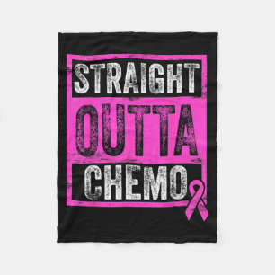 Chemo Breast Cancer Awareness Fleece Blanket