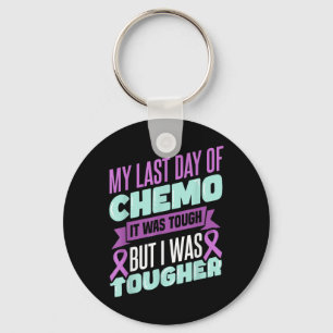 Chemo Cancer Awareness Chemotherapy My Last Day Of Key Ring