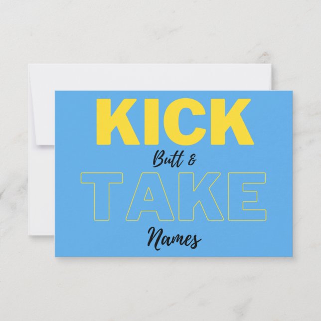 Chemo Cards - Kick B$&! And Take Names (Front)
