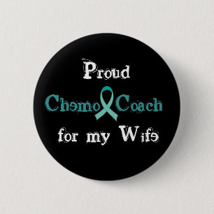 Chemo Coach Wife Button