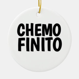 Chemo finito,  end of chemo  ceramic ornament