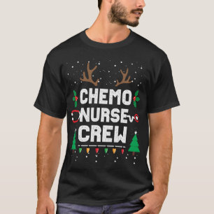 Chemo Infusion Nurse Cute Christmas Gnomes Oncolog T-Shirt