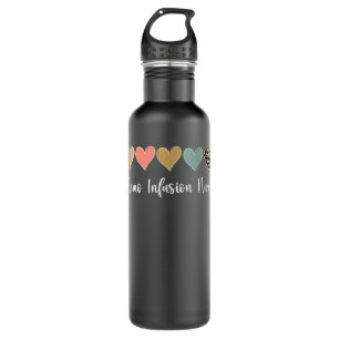 Chemo Infusion Nurse, Leopard chemotherapy Nurse 710 Ml Water Bottle