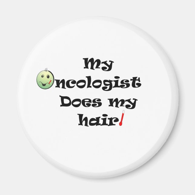 ChemoHair Blk Ltrs Magnet (Front)