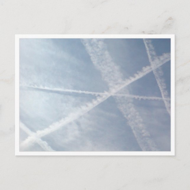 Chemtrails Over Spain Postcard (Front)