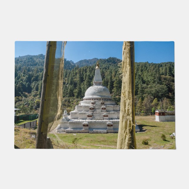 Chendebji Chorten in Bhutan, Himalaya, Asia Doormat (Front)