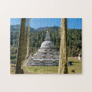 Chendebji Chorten in Bhutan, Himalaya, Asia Jigsaw Puzzle