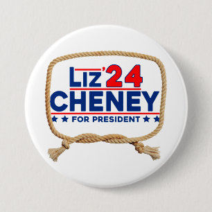 Cheney '24 7.5 cm round badge