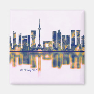Chengdu Skyline Magnet