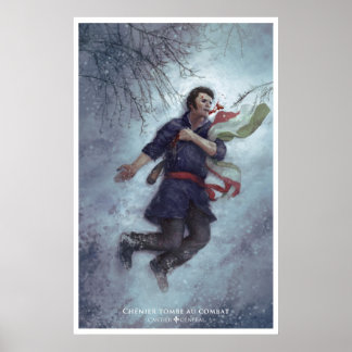 Chénier tombe au combat poster