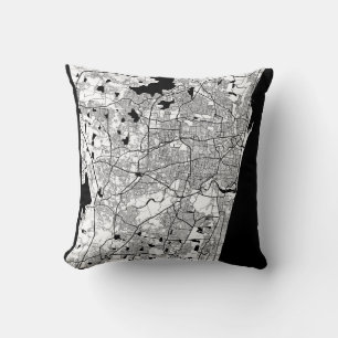 Chennai Tamil Nadu Map Cushion
