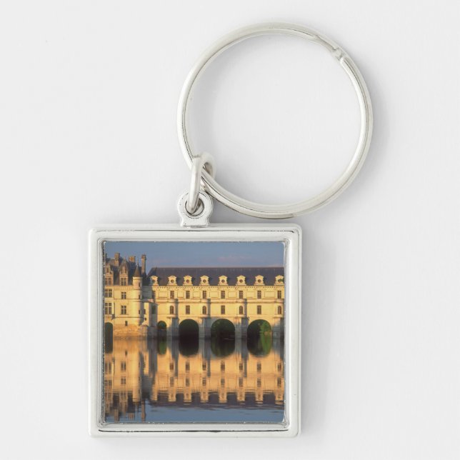 Chenonceau Chateau, River Cher, Loir-et-Cher, Key Ring (Front)