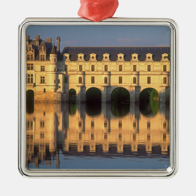 Chenonceau Chateau, River Cher, Loir-et-Cher, Metal Ornament (Front)
