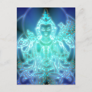 Chenrezig cosmic compassion postcard Tibetian