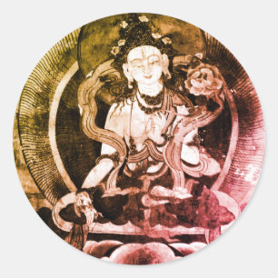 Chenrezing Buddha, Vintage Heruka, Tibet Classic Round Sticker