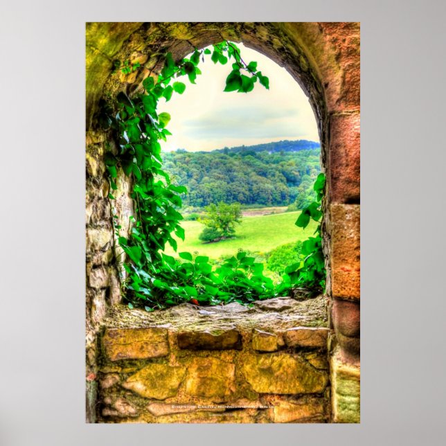Chepstow Castle Window II, Monmouthshire, Wales Poster (Front)