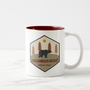 Chequamegon-Nicolet National Forest Bear Two-Tone Coffee Mug