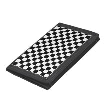 Chequerboard - Black White - Emo - Wallet