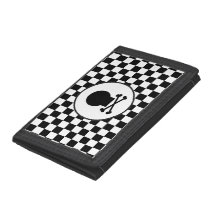 Chequerboard - Black White - Emo - Wallet