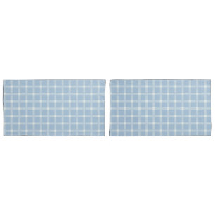 Chequerboard blue - French country Pillowcase