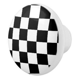 Chequerboard Ceramic Knob