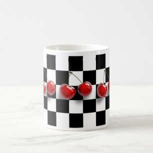 Chequerboard Cherries Mug