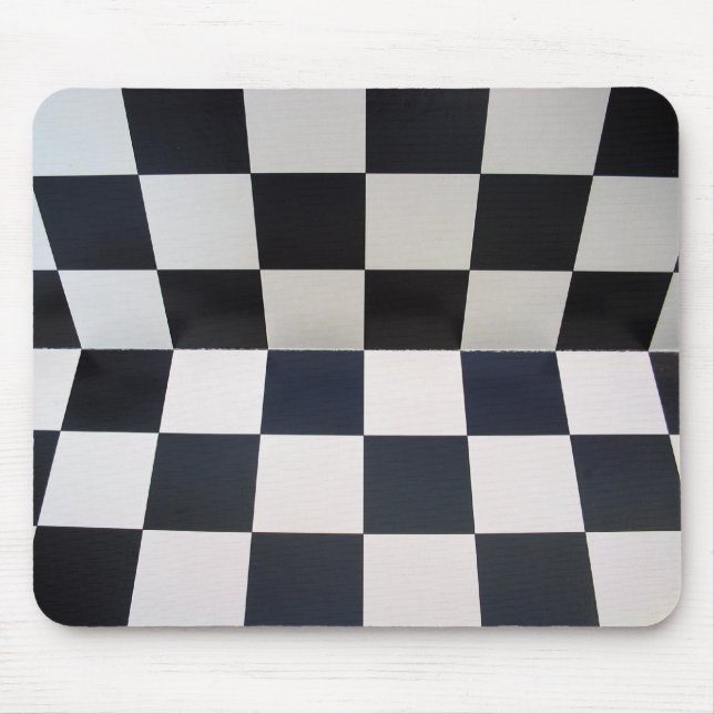 Chequerboard Chess Background Mouse Pad (Front)