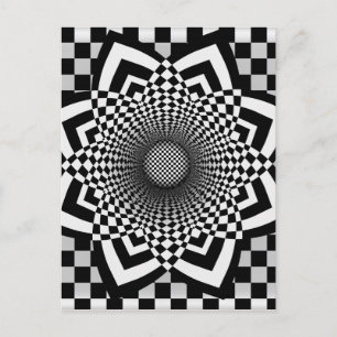 Chequerboard Flare Postcard