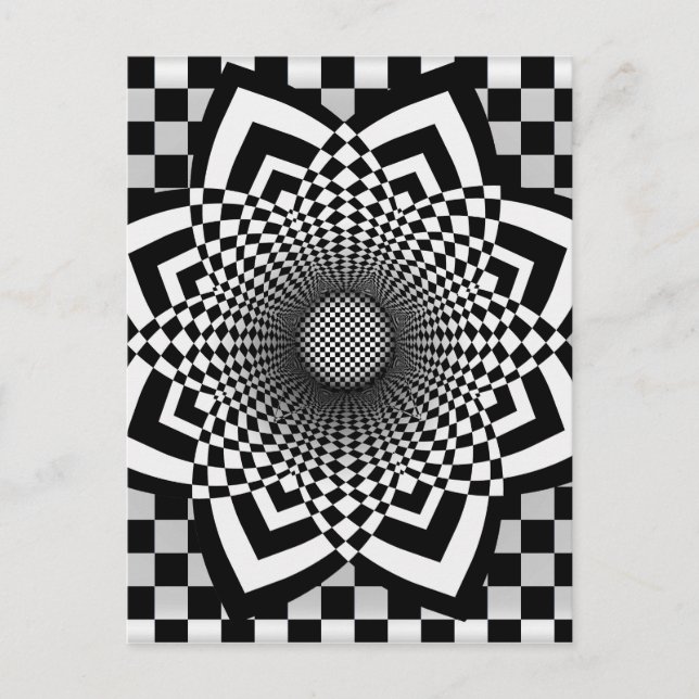 Chequerboard Flare Postcard (Front)