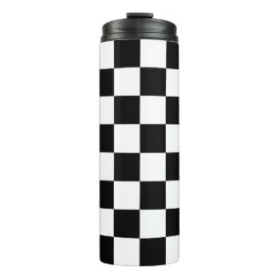 Chequerboard Home Rug of the Classic Elegance Thermal Tumbler
