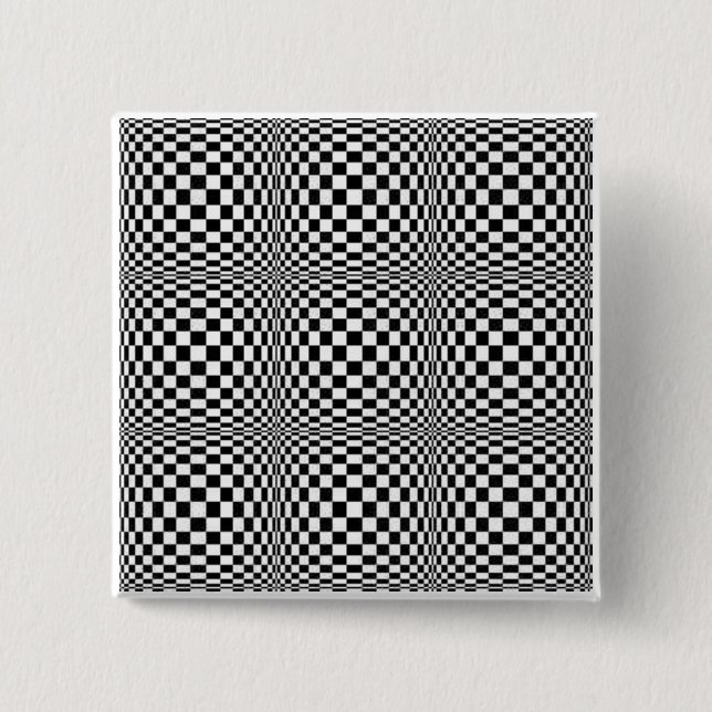 Chequerboard Illusion Square Button (Front)