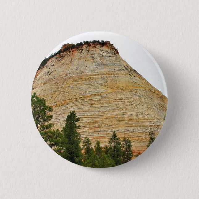 Chequerboard Mesa Zion Sandstone 6 Cm Round Badge (Front)