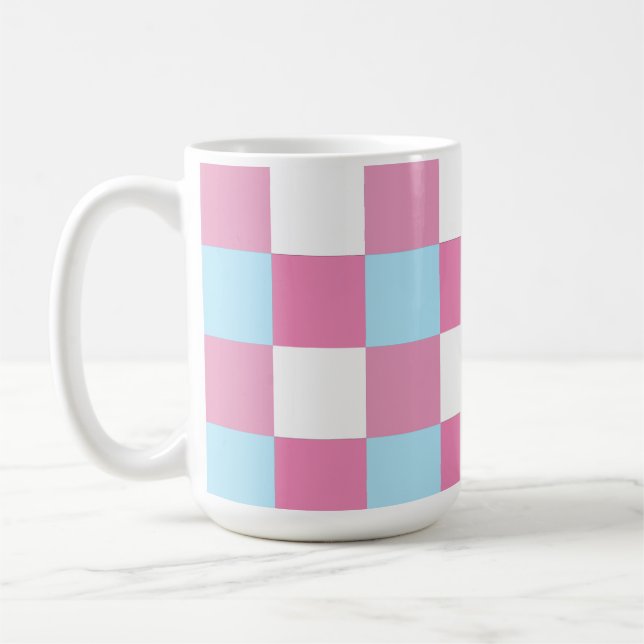 Chequerboard Pattern  Coffee Mug (Left)