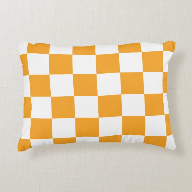 Chequerboard Pattern Decorative Cushion (Front)