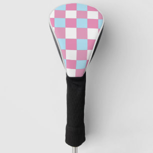 Chequerboard Pattern Golf Head Cover