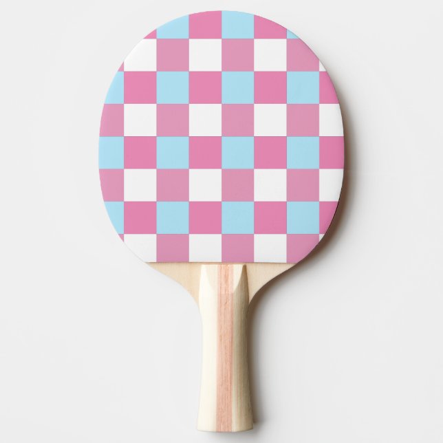 Chequerboard Pattern Ping Pong Paddle (Front)