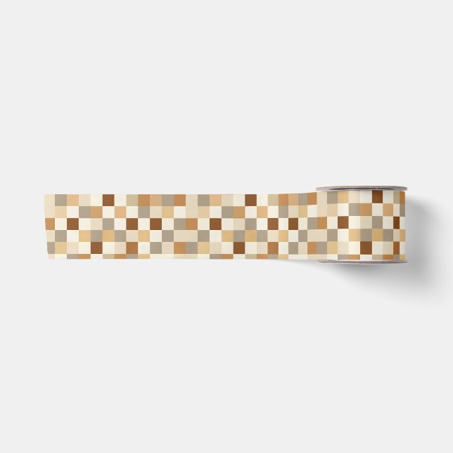 Chequerboard Satin Ribbon (Front)