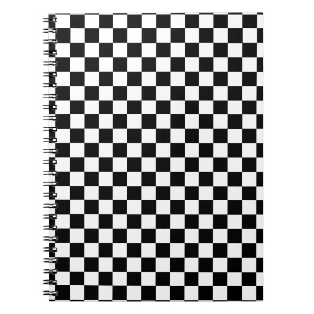 Chequerboard Style Spiral Notebook (Front)