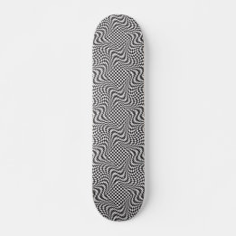 Chequerboard Warp Skateboard