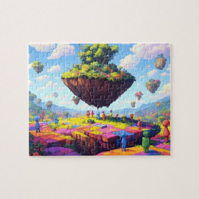 Chequerboard World, 8x10 in, 110 pc Jigsaw Puzzle (Horizontal)