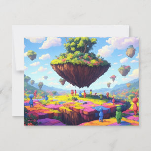 Chequerboard World, Greeting Card