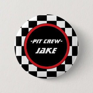 Chequered 6 Cm Round Badge